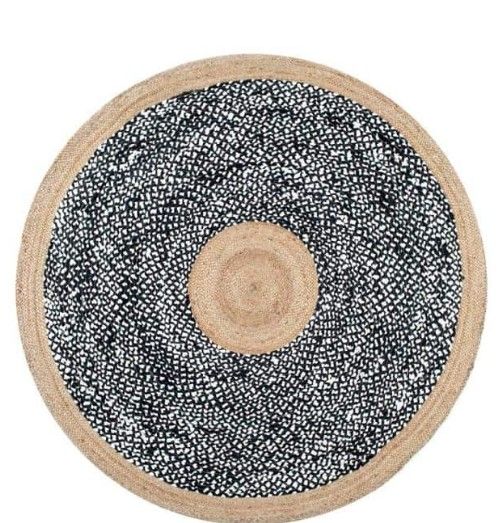 Photo 1 of 
Lesha Natural Fiber Jute Black 6' Round Rug
