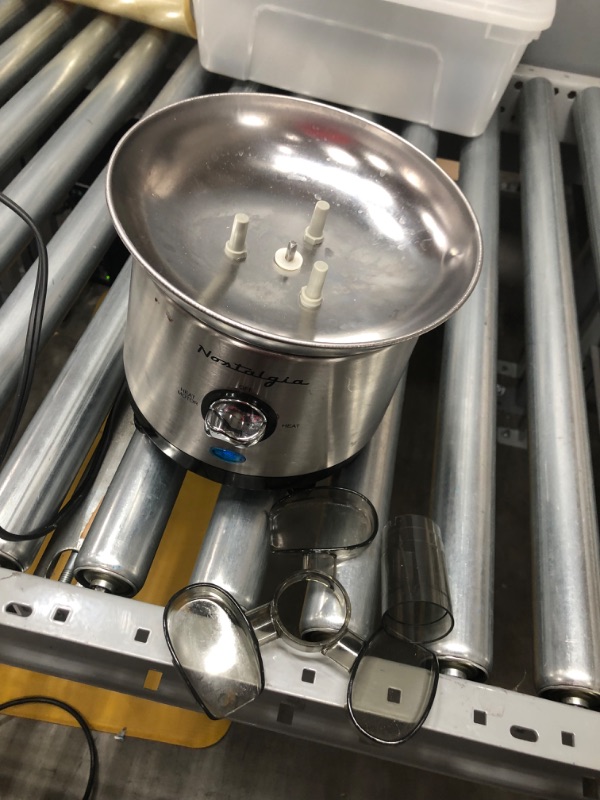 Photo 1 of (MISSING MIDDLE COMPONENTS) Nostalgia Stainless Steel Cascading Fondue Fountain, 2-Pound Capacity, Easy To Assemble 4 Tiers, Perfect For Chocolate, Nacho Cheese, BBQ Sauce, Ranch, Liqueurs, 2 lb