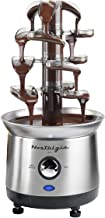 Photo 1 of (MISSING MIDDLE COMPONENTS) Nostalgia Stainless Steel Cascading Fondue Fountain, 2-Pound Capacity, Easy To Assemble 4 Tiers, Perfect For Chocolate, Nacho Cheese, BBQ Sauce, Ranch, Liqueurs, 2 lb