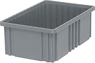 Photo 1 of (CRACKED CORNER) Quantum Storage K-DG92060GY-4 4-Pack Dividable Grid Container, 16-1/2" x 10-7/8" x 6", Gray