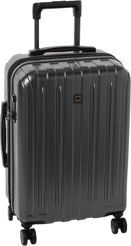 Photo 1 of DELSEY Paris Titanium Hardside Expandable Luggage with Spinner Wheels, Graphite, Carry-On 21 Inch
