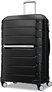 Photo 1 of (UNABLE TO UNLOCK) Samsonite Freeform Hardside Expandable with Double Spinner Wheels, Black, Checked-Large 28-Inch
