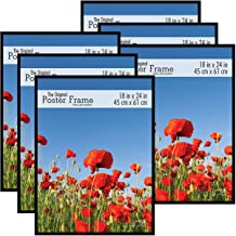 Photo 1 of (DAMAGED FRAME CORNERS) MCS 65670 Original Poster Frame, 18 x 24 Inch, Black, Set of 6