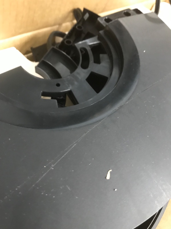 Photo 2 of (SCRATCHED BASE) Dreo Nomad One Tower Fan with Remote, 24ft/s Velocity Quiet Cooling Fan, 90° Oscillating Fan with 4 Speeds, 4 Modes, 8H Timer, Bladeless Fan, Standing Floor Fans, Black, (DR-HTF007)