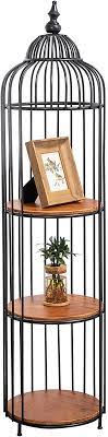 Photo 1 of (DENTED/BROKEN SIDES) doeworks bird cage plant stand black 3 tier