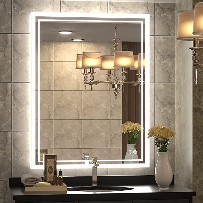 Photo 1 of ***PARTS ONLY***  TokeShimi 36 x 28 Inch LED Bathroom Mirror Backlit Vanity Mirror 