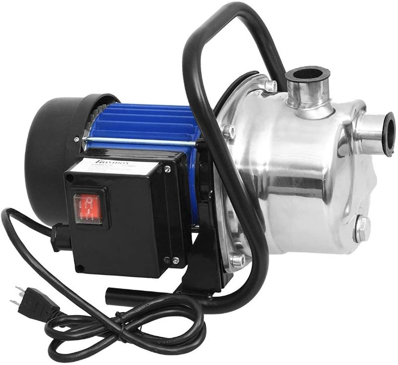 Photo 1 of 1.6 HP Stainless Steel Lawn Sprinkling Pump Electric Water Pump Transfer Pump Shallow Well Pump Garden Lawn Irrigation Booster Pump
