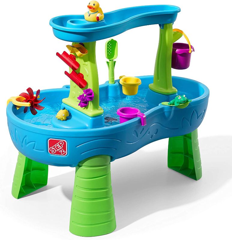 Photo 2 of Step2 Rain Showers Splash Pond Water Table | Kids Water Play Table with 13-Pc Accessory Set