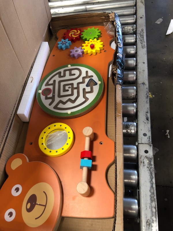 Photo 1 of First Steps Toddler Learning Activity Center - Busy Board - Sensory Board Learning Toy for Toddler Sensory Room Daycare Wall Toy Toddler Room
