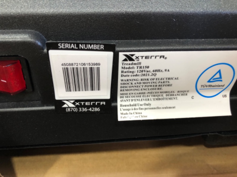 Photo 3 of XTERRA Fitness TR150 Folding Treadmill
