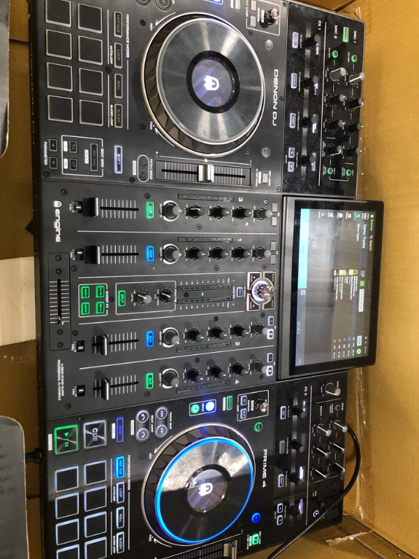 Photo 2 of ***SEE NOTES*** Denon DJ PRIME 4 | 4 Deck Standalone Smart DJ Console / Serato DJ Controller with Built In 4 Channel Digital Mixer and 10-Inch Touchscreen
