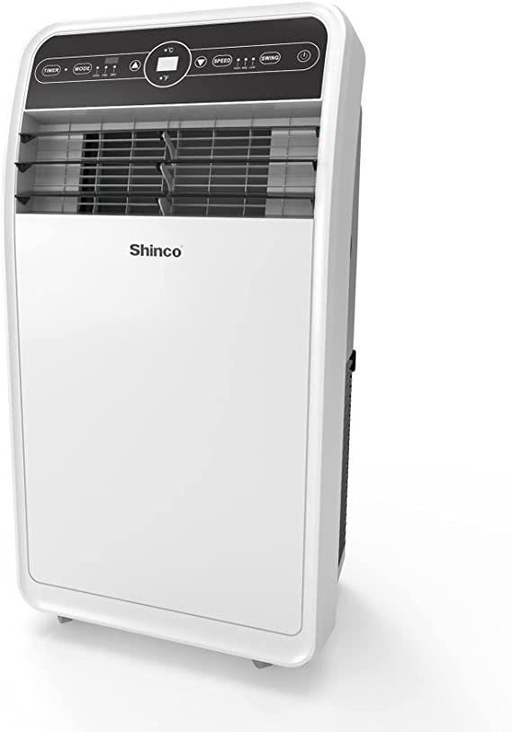 Photo 1 of Shinco 10,000 BTU Portable Air Conditioners with Built-in Dehumidifier Function, Fan Mode, Quiet AC Unit Cools Rooms to 300 sq.ft, LED Display, Remote Control, Complete Window Mount Exhaust Kit
