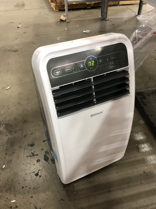 Photo 2 of Shinco 10,000 BTU Portable Air Conditioners with Built-in Dehumidifier Function, Fan Mode, Quiet AC Unit Cools Rooms to 300 sq.ft, LED Display, Remote Control, Complete Window Mount Exhaust Kit
