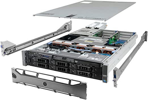 Photo 1 of High-End Virtualization Server 12-Core 128GB RAM 12TB RAID Dell PowerEdge R710 Bezel and Rails (Renewed)
