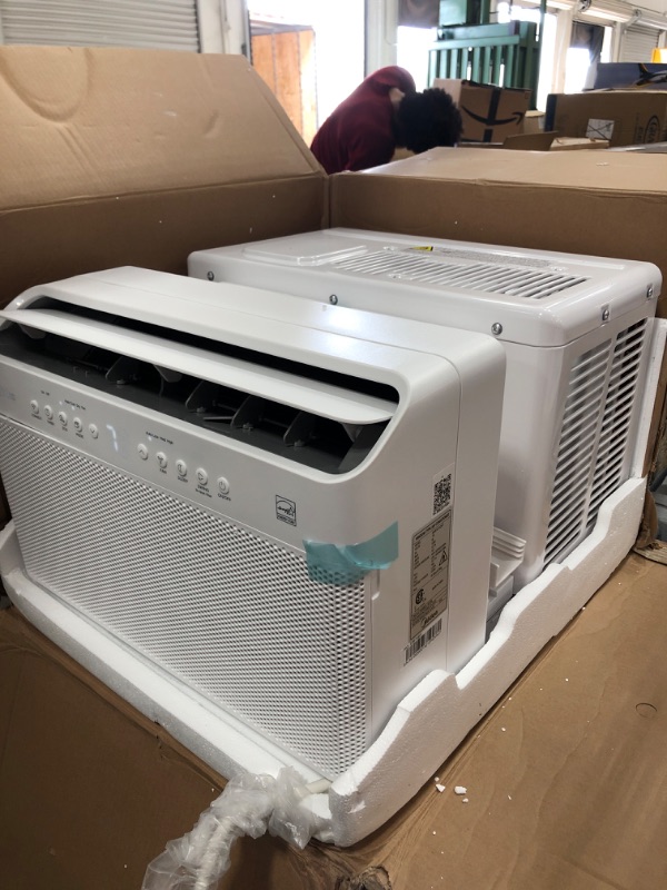 Photo 2 of Midea 12,000 BTU U-Shaped Smart Inverter Window Air Conditioner–Cools up to 550 Sq. Ft., Ultra Quiet with Open Window Flexibility, Works with Alexa/Google Assistant, 35% Energy Savings, Remote Control
