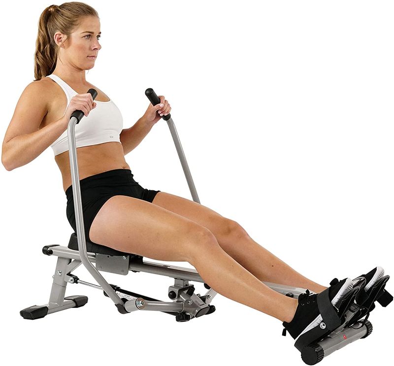 Photo 1 of ** Parts Only**      Sunny Health & Fitness SF-RW5639 Full Motion Rowing Machine Rower w/ 350 lb Weight Capacity and LCD Monitor 