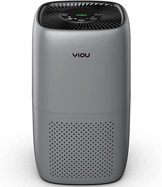 Photo 1 of YIOU Air Purifier for Home Large Room Up to 547ft²,H13 True HEPA Filter for Allergies Pets Smokers,24db Smart Air Filter Block Most Pet Dander Pollen Smoke,Available for California,Grey
