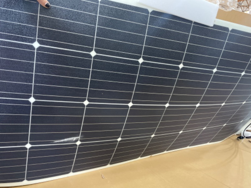 Photo 4 of ***PARTS ONLY*** Renogy Flexible Solar Panel 175 Watt 12 Volt Monocrystalline Semi-Flexible Bendable Mono Off-Grid Charger for Marine RV Cabin Van Car Uneven Surfaces
