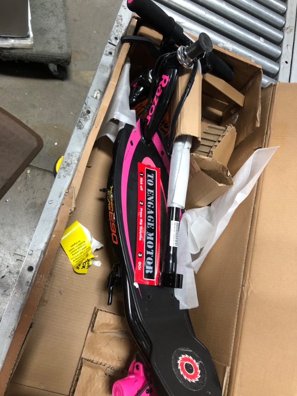 Photo 2 of ***PARTS ONLY*** Razor Power Core E90 Electric Scooter Pink
