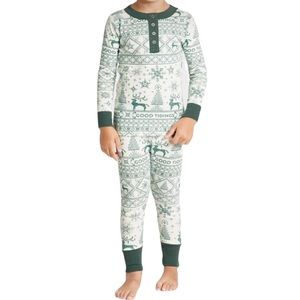Photo 1 of Hearth & Hand Magnolia Kids Good Tidings Cotton Pajama Set SM7 Green Size 5, 6 PACK.