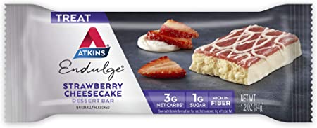Photo 1 of ****NON REFUNDABLE**** EXP DT 07/01/2022 Atkins Endulge Treat Strawberry Cheesecake Dessert Bar. Rich and Creamy Dessert Favorites. Keto-Friendly. (30 Bars)