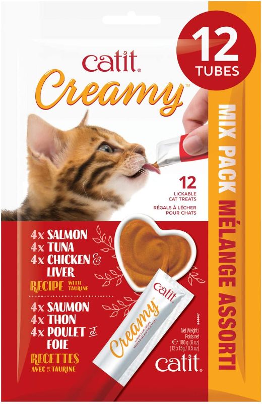 Photo 1 of ***NON-REFUNDABLE***
BEST BY 8/19/22
2 Catit Creamy Lickable Cat Treat, Healthy Cat Treat, Assortment, 12 Pack
