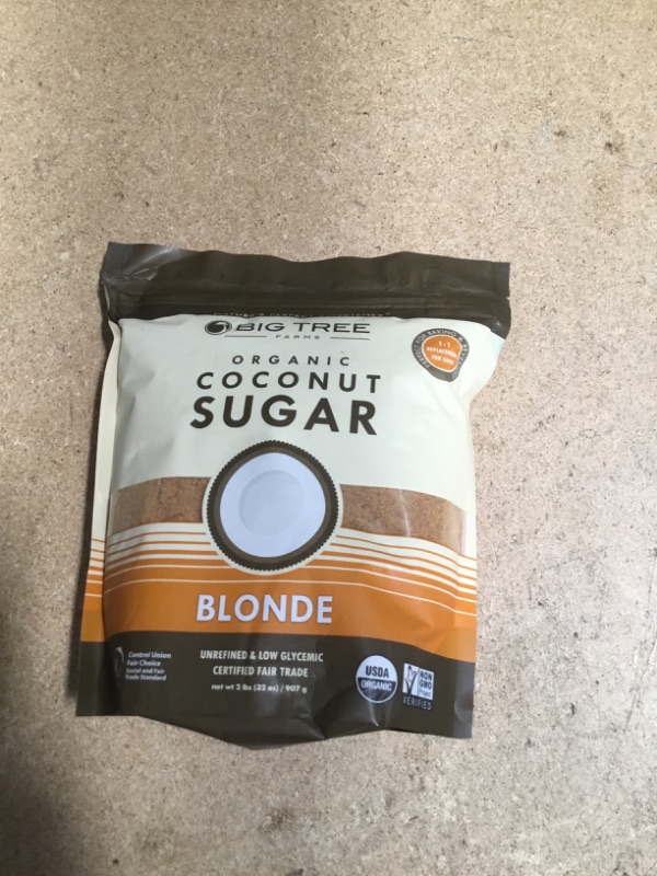 Photo 2 of **NON-REFUNDABLE**
BEST BY 7/22/23
Big Tree Farms Organic Coconut Palm Sugar, Blonde, 32 Ounce
