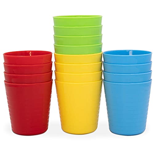 Photo 1 of 2 boxes of New Kids Cups - Set of 16 Kids Drinking Cups Kitchen Set Of Cups Colorful Plastic Cups Dishwasher Safe Cup & Tumbler For Kids & Toddlers Reusable Plastic Cups, Tumblers For Kids Assorted Colors
