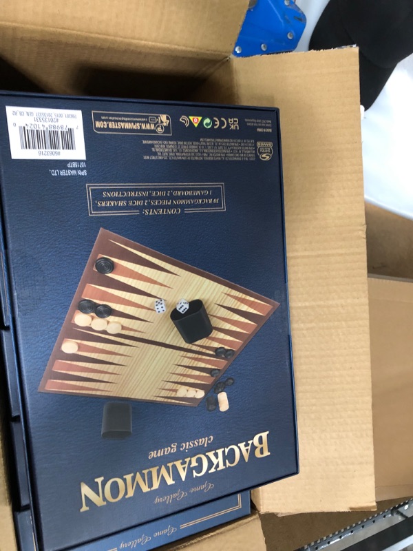 Photo 4 of Game Gallery Backgammon Classic Board Game (Box of 6) 
