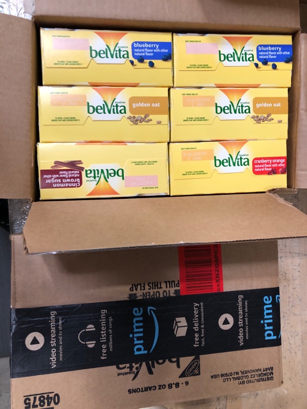 Photo 2 of **NON-REFUNDABLE** belVita Breakfast Biscuits Variety Pack, 4 Flavors, 6 Boxes of 5 Packs (4 Biscuits)  07/24/22 
