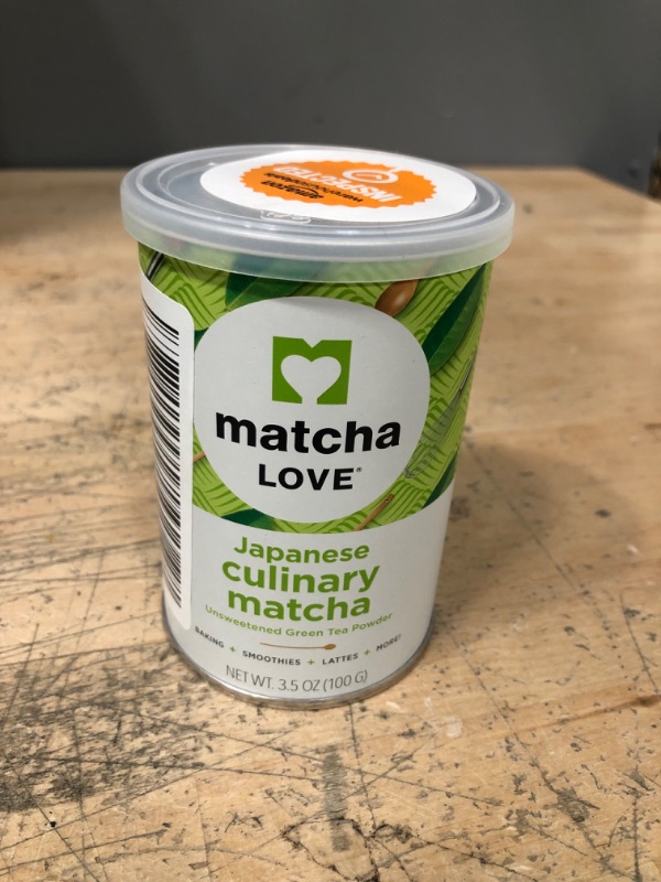 Photo 2 of *EXPIRES July 2022 - NONREFUNDABLE*
Matcha Love Culinary Matcha 3.5 Ounce Finely Milled Green Tea Leaves, Japanese Style Matcha Powder
