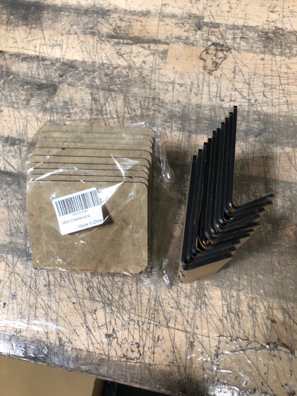 Photo 1 of 10 Pack Mini Chalkboard Signs 3x4 inches - 2 packs