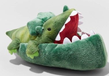 Photo 1 of Cat & Jack Boys' Dylan Dinosaur Slippers Green Small (Box of 6) 