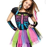 Photo 1 of Girls Funky Punky Bones Costume Small (4-6 years) 