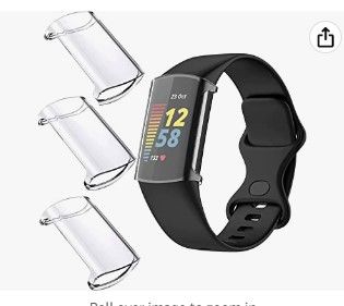 Photo 1 of Bundle of 4 
SunStory [3-Pack] Compatible with Fitbit Charge 5 Screen Protector 