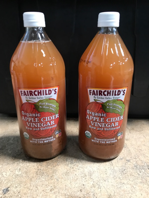 Photo 2 of 2 Pack Fairchild's Organic Apple Cider Vinegar 32oz
Best Use By 04/2024