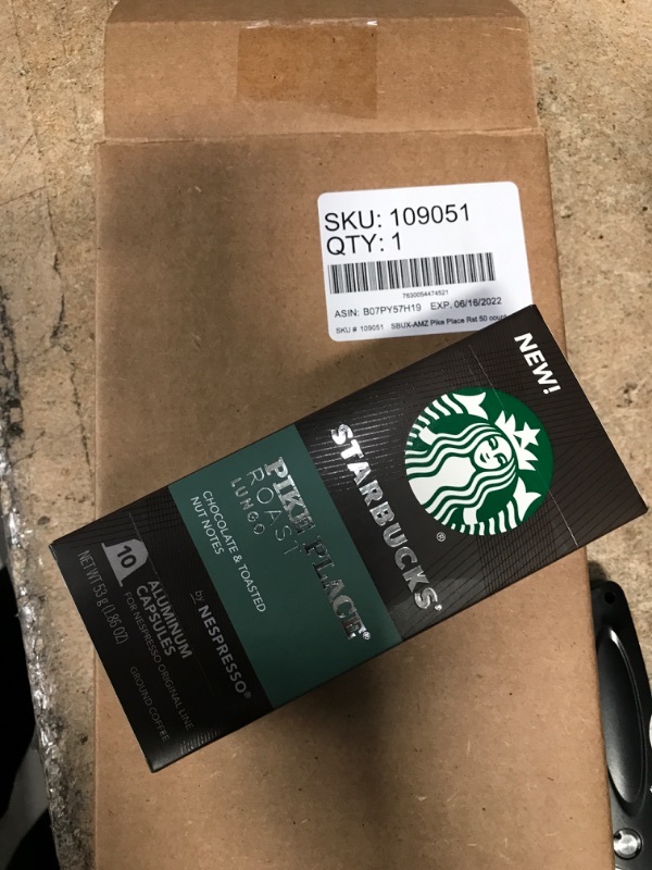 Photo 2 of **NON-REFUNDABLE**EXP 6/16/22 Starbucks by Nespresso, Pike Place Roast (50-count single serve capsules, compatible with Nespresso Original Line System)
