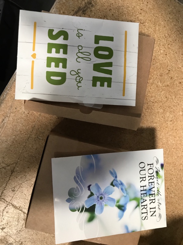 Photo 1 of American Meadows Wildflower Seed Packets Assorted Memorial Favors (Pack of 20) - Flower Seed Mix, Favors for Funerals, Wakes, Viewings, Visitations, Memorial Services 2 pack 
