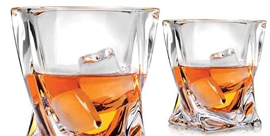 Photo 1 of 
Vaci Crystal Whiskey Glasses – Set of 2 Bourbon Glasses, Tumblers for Drinking Scotch, Cognac, Irish Whisky,