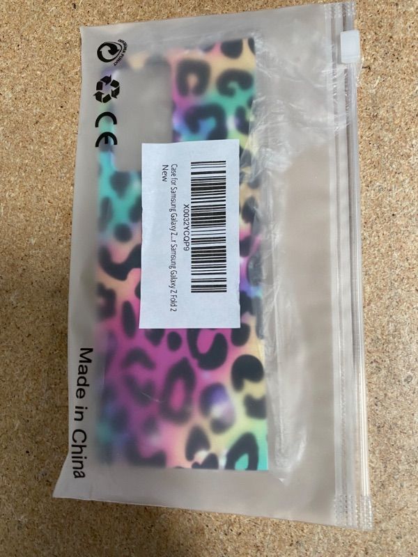 Photo 2 of Case for Samsung Galaxy Z Fold 2,Colorful Sparkle Leopard Cheetah Print Case for Cute Design Slim Shockproof TPU Soft Case for Women Girls, Leopard Stylish Phone Case for Samsung Galaxy Z Fold 2