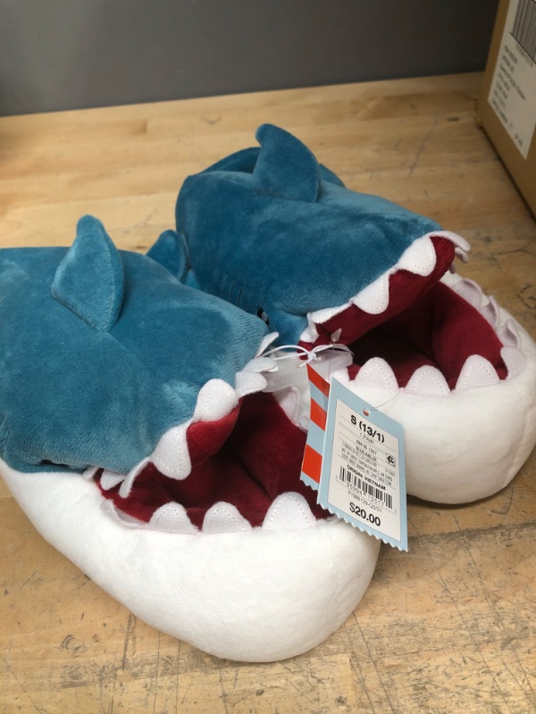 Photo 2 of Boys' Knox Shark Slippers - Cat & Jack™ Blue SIZE SMALL 13/1 

