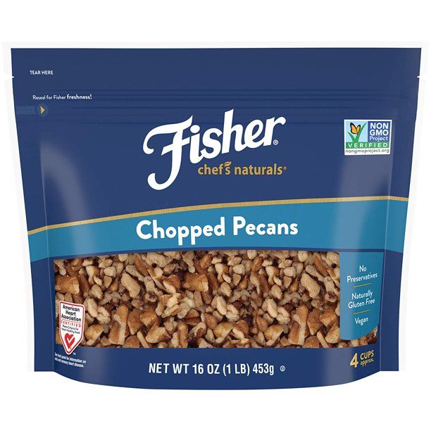 Photo 1 of **BEST BY 5/30/22-08/20/22-SOLD AS IS-NO RETURNS**
FISHER Chef's Naturals Chopped Pecans/Pecan Halves, 16 oz, Naturally Gluten Free, No Preservatives, Non-GMO 2PACK
