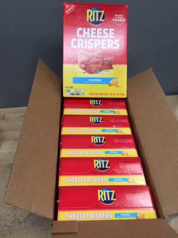 Photo 2 of **BEST BY MAY 27/2022-SOLD AS IS NO RETURNS**
Ritz Cheese Crispers Cheddar - 7oz

