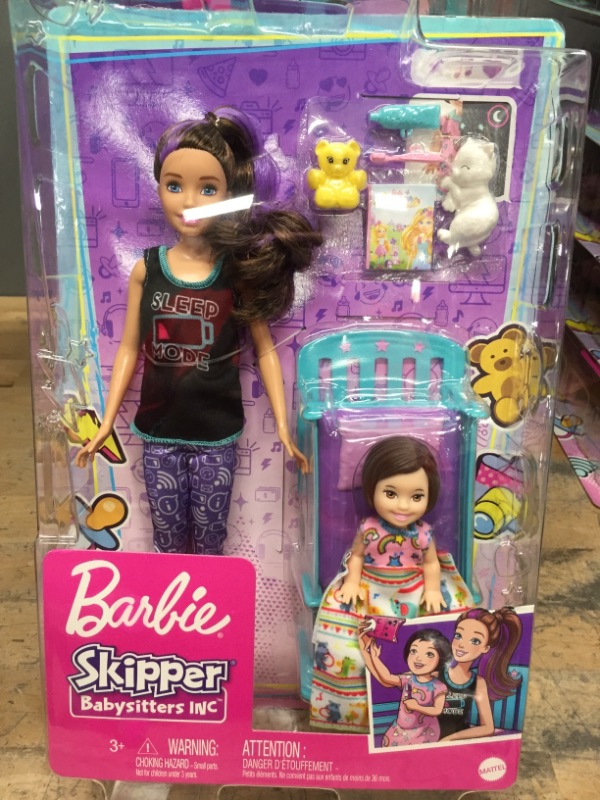 Photo 2 of Barbie Skipper Babysitters Inc. Bedtime Playset With Skipper Doll, Toddler Doll and More 2PACK
