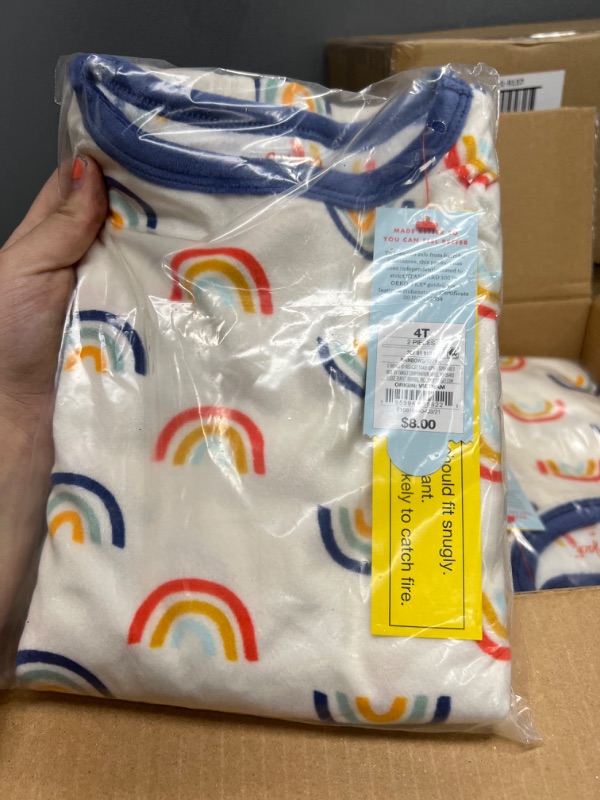 Photo 1 of 12pcks of Toddler Rainbow Tight Fit Pajama set // size 4T