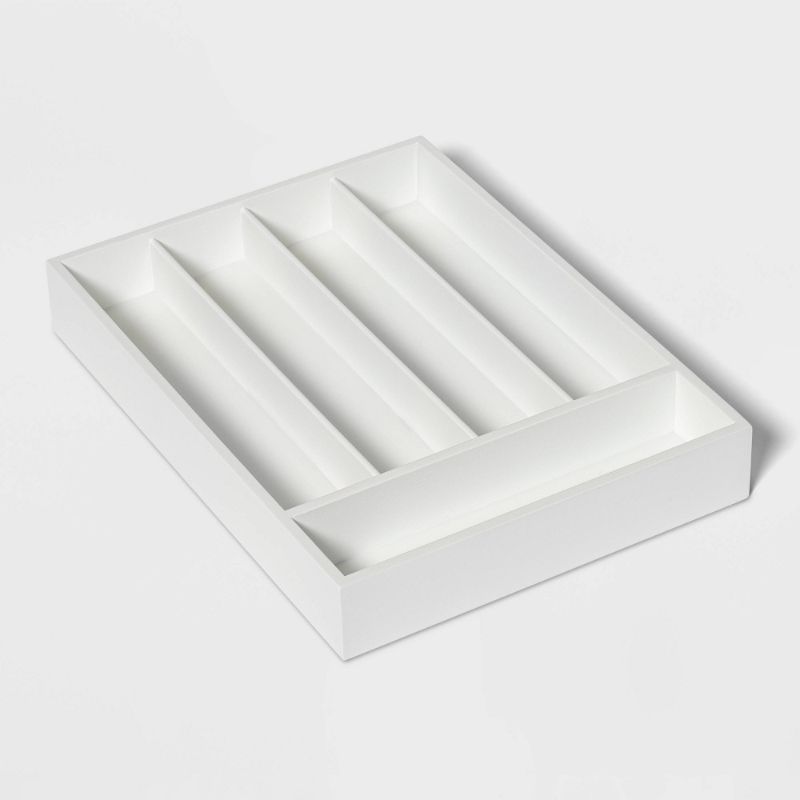 Photo 1 of 4pcks of 5 Compartment Drawer White - Threshold™

