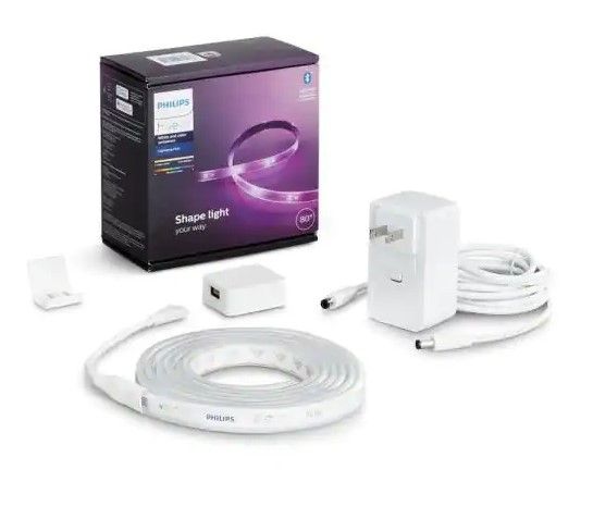 Photo 1 of White and Color Ambiance 6.6 ft. LED Under Cabinet Light Base Kit (1-Pack)
