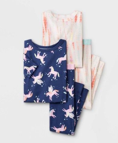 Photo 1 of 12PCKS OF Toddler Girls' 4pc Unicorn Snug Fit Pajama Set - Cat & Jack™

SIZE 3T