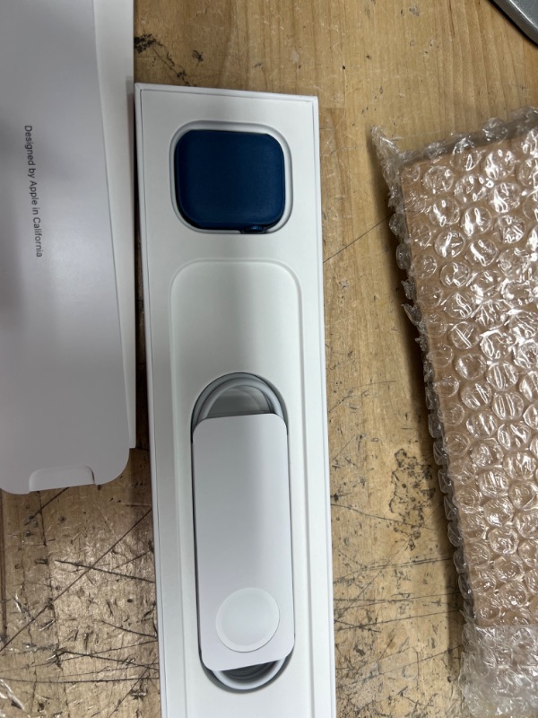 Photo 9 of Apple Watch Series 7 [GPS 41mm] Smart Watch w/ Blue Aluminum Case with Abyss Blue Sport Band. Fitness Tracker, Blood Oxygen & ECG Apps, Always-On Retina Display, Water Resistant
