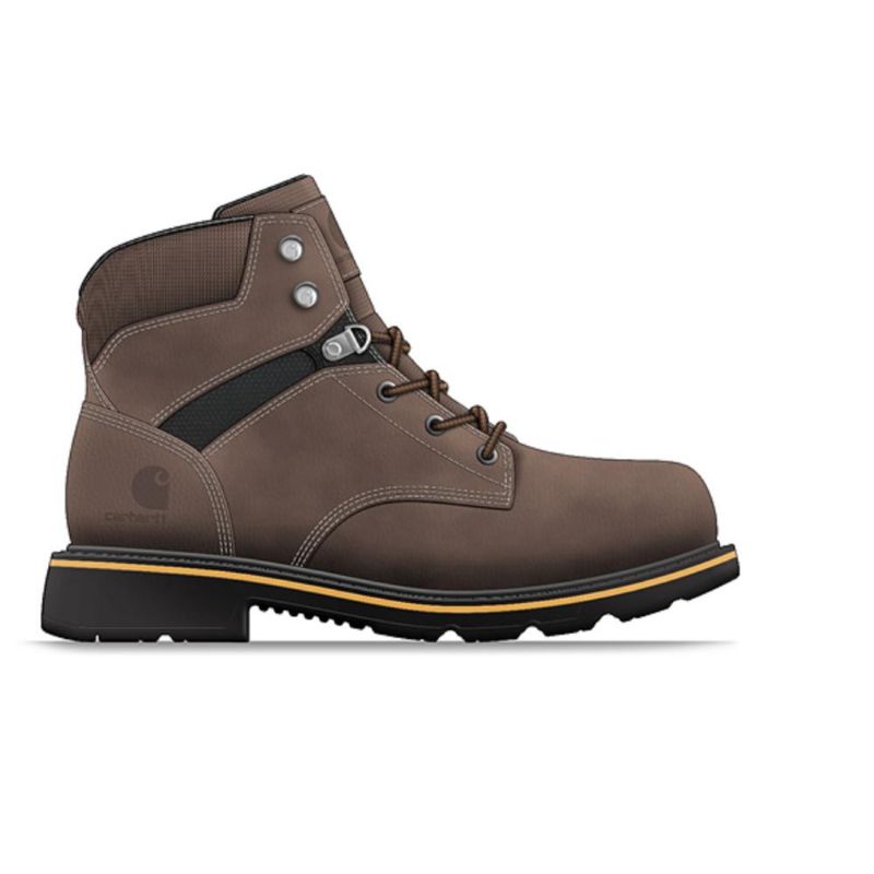 Photo 1 of Carhartt Men's Traditional Welt 6 in. Lace up Work Boot - Composite Toe - Brown 09.5(M)
